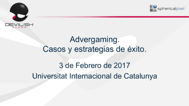 Conferencia sobre advergaming en la Universidad Internacional de Catalunya